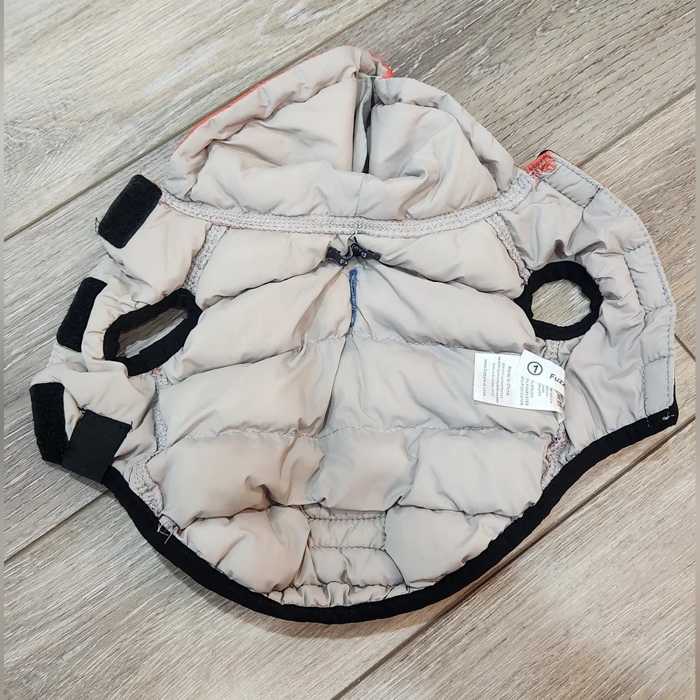 Red and Blue Fuzzyard Dog Jacket Size 1